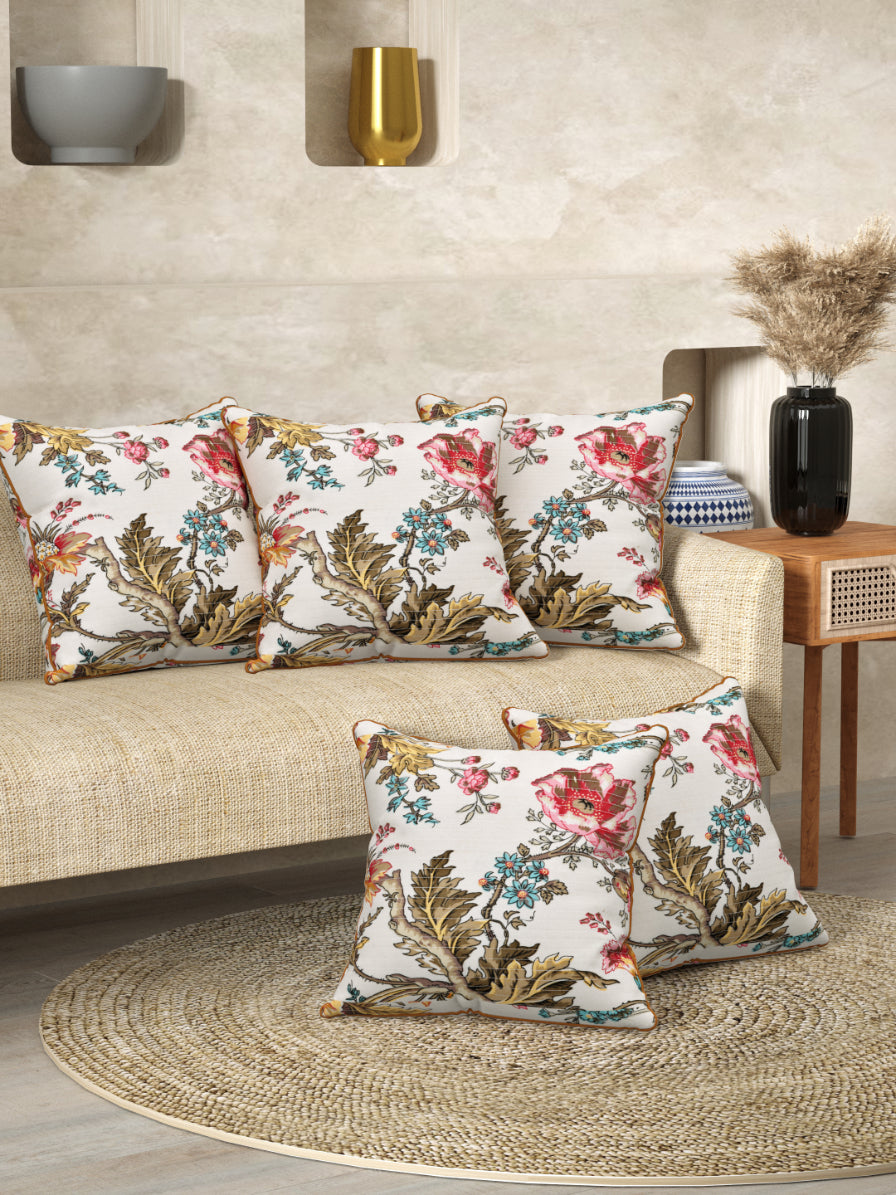 Floral Printed Cushion Covers Set