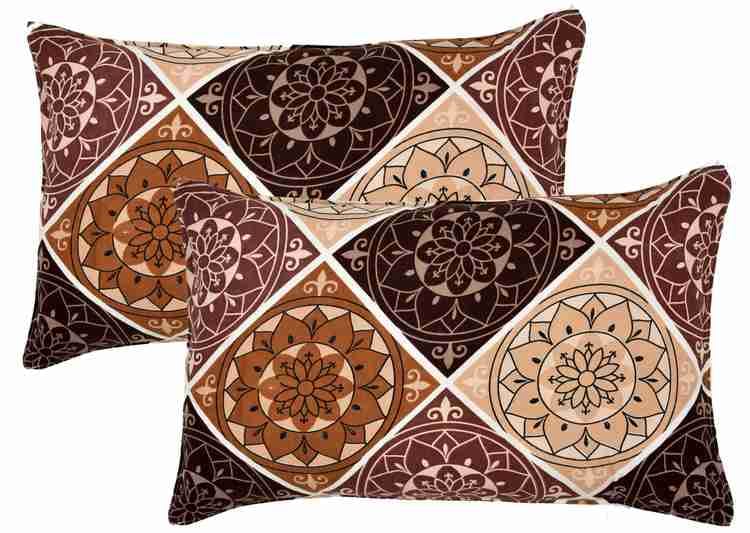 Floral Printed Cotton Bed Sheet with 2 Pillow Covers