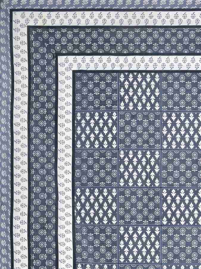 Cotton Printed Bed Sheet with 2 Pillow Covers