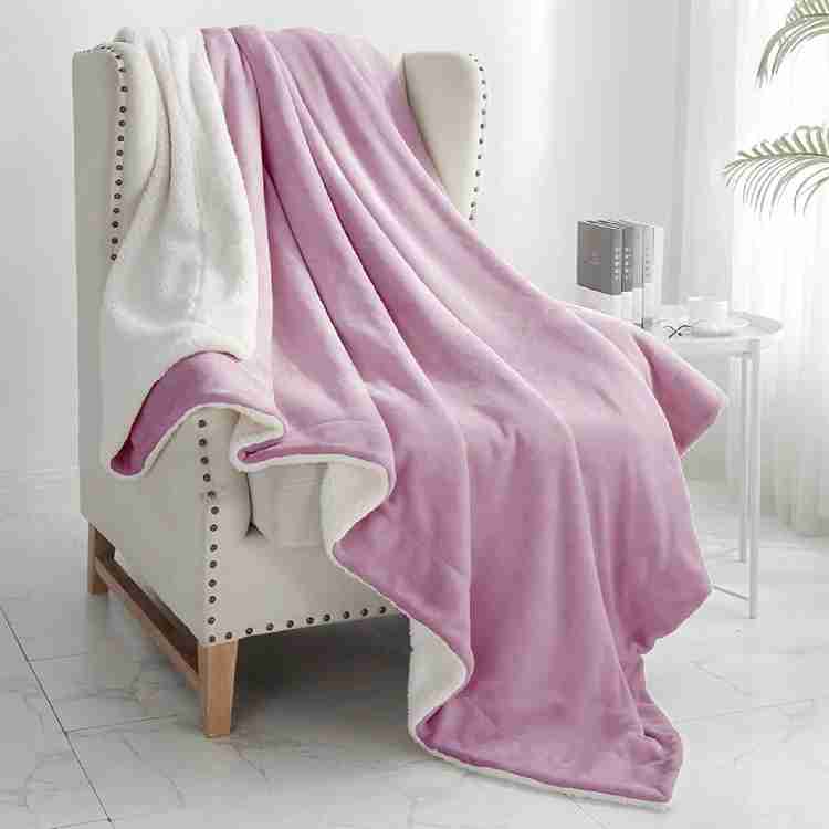 Cozy Reversible Fleece Throw Blanket