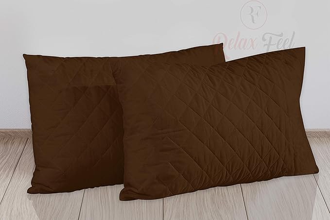 Solid Cotton Pillow Cover with Zipper Closure