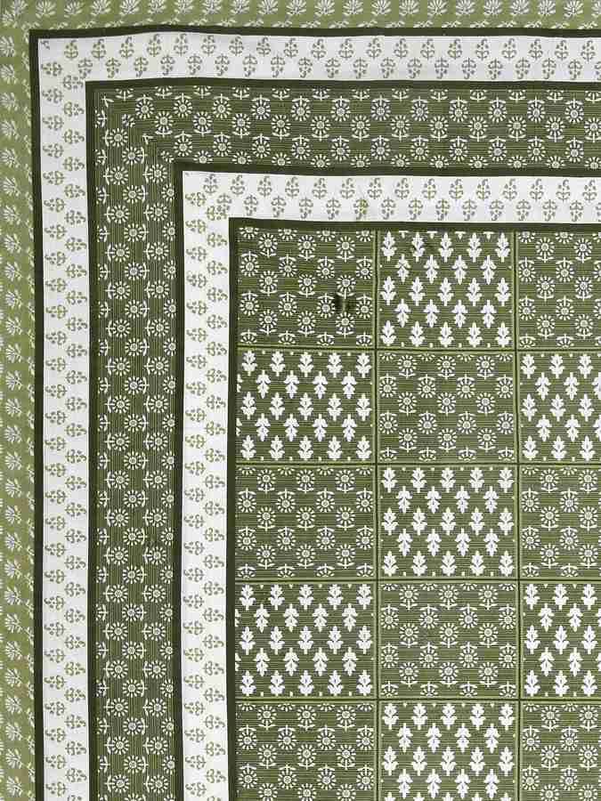 Cotton Printed Bed Sheet with 2 Pillow Covers