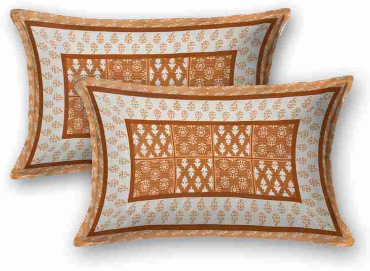 Cotton Printed Bed Sheet with 2 Pillow Covers