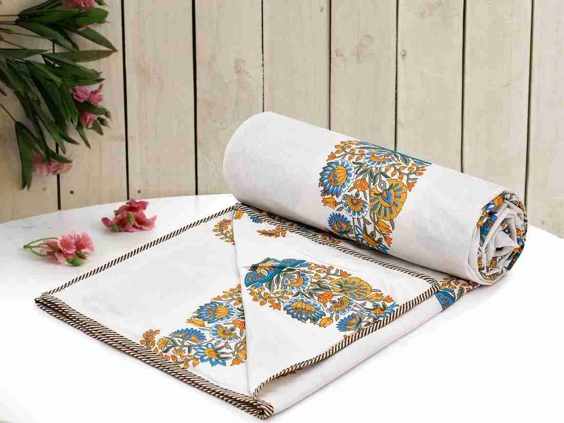 Hand Block Printed Cotton Jaipuri Dohar