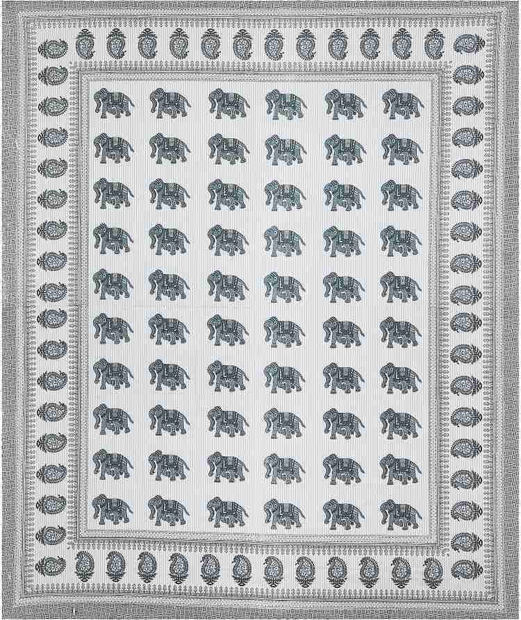 Cotton Printed Bed Sheet with 2 Pillow Covers