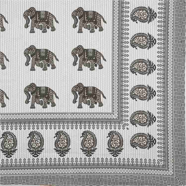 Cotton Printed Bed Sheet with 2 Pillow Covers