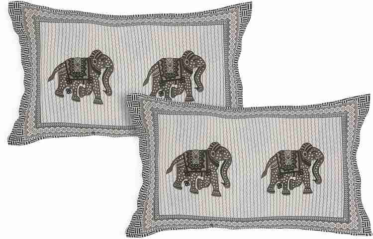 Cotton Printed Bed Sheet with 2 Pillow Covers