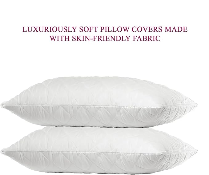 Solid Cotton Pillow Cover with Zipper Closure