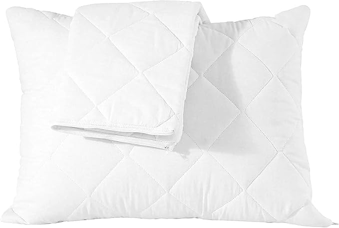 Solid Cotton Pillow Cover with Zipper Closure