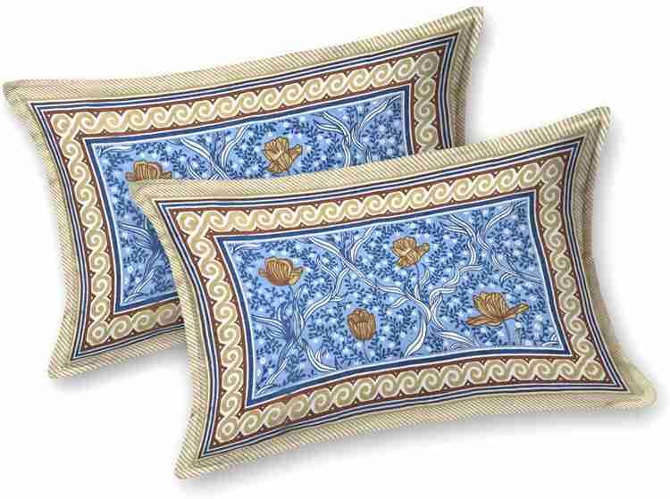 Cotton Printed Bed Sheet with 2 Pillow Covers