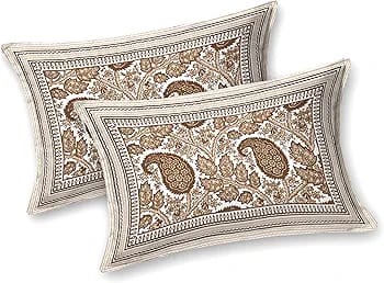 Cotton Printed Bed Sheet with 2 Pillow Covers