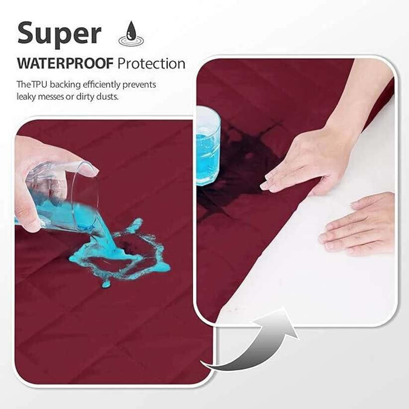 Quilted Fitted microfiber Waterproof Mattress Protector