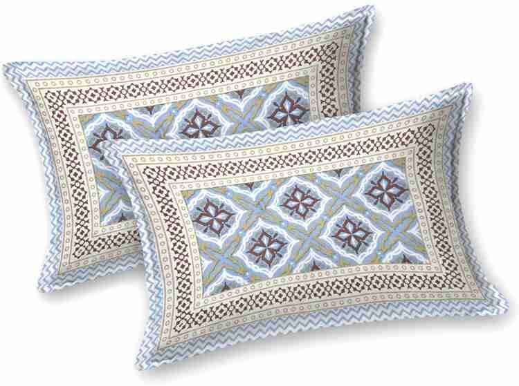 Cotton Printed Bed Sheet with 2 Pillow Covers
