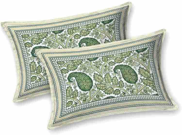 Cotton Printed Bed Sheet with 2 Pillow Covers