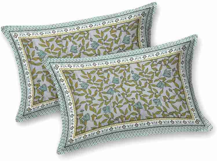 Cotton Printed Bed Sheet with 2 Pillow Covers