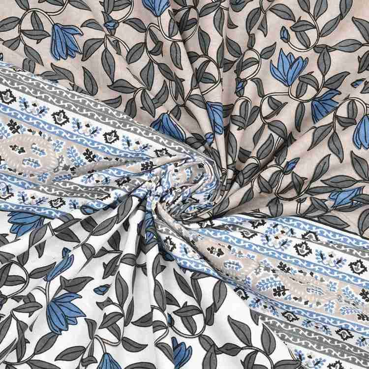 Cotton Printed Bed Sheet with 2 Pillow Covers