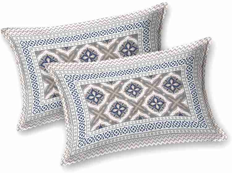Cotton Printed Bed Sheet with 2 Pillow Covers