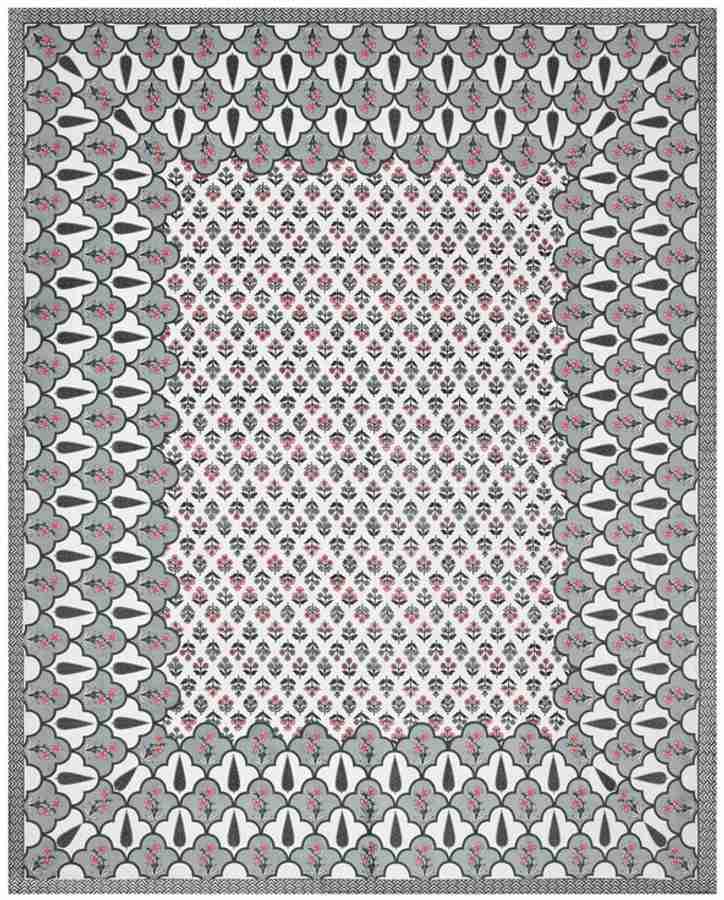 Cotton Printed Bed Sheet with 2 Pillow Covers