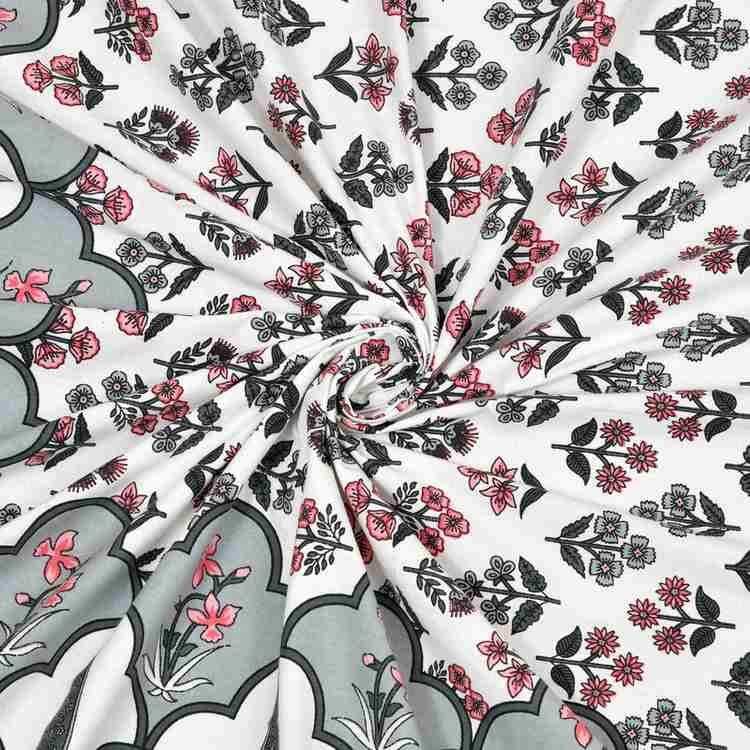 Cotton Printed Bed Sheet with 2 Pillow Covers