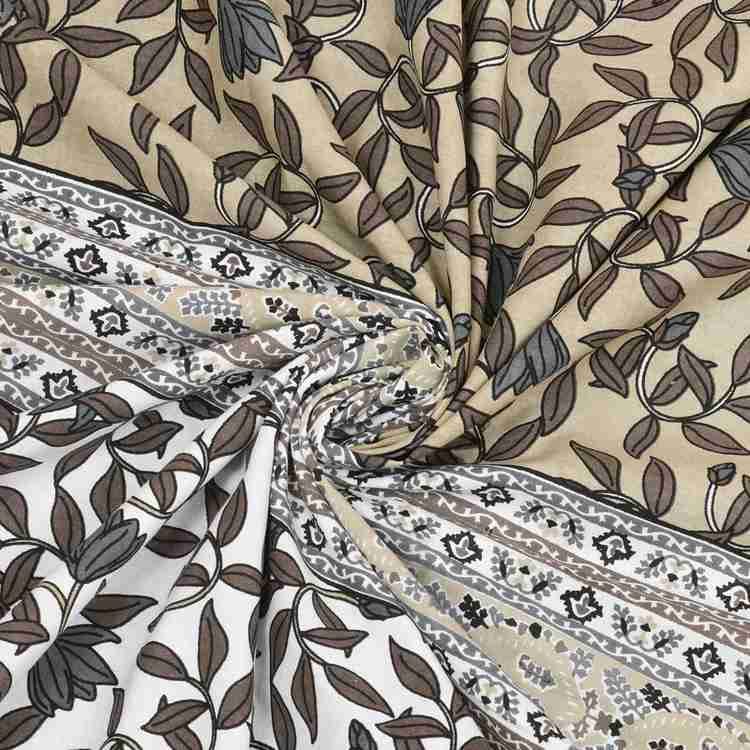 Cotton Printed Bed Sheet with 2 Pillow Covers