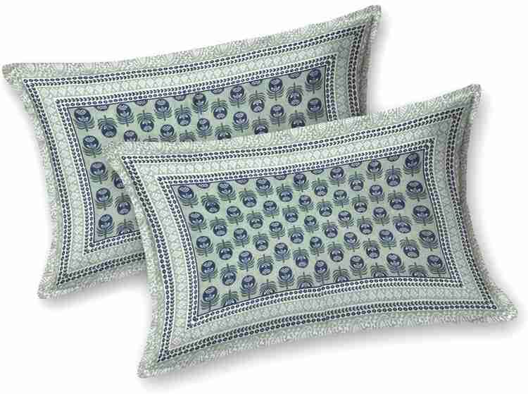 Cotton Printed Bed Sheet with 2 Pillow Covers