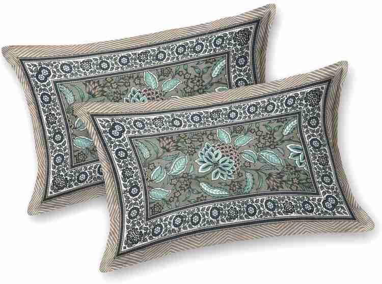 Cotton Printed Bed Sheet with 2 Pillow Covers