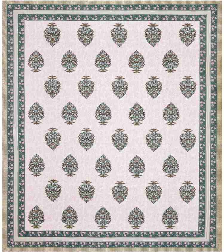 Cotton Printed Bed Sheet with 2 Pillow Covers