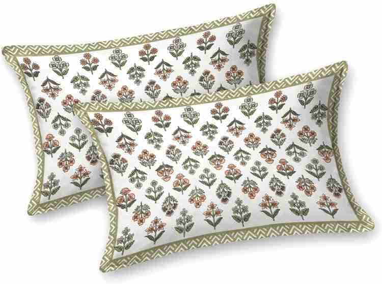 Cotton Printed Bed Sheet with 2 Pillow Covers