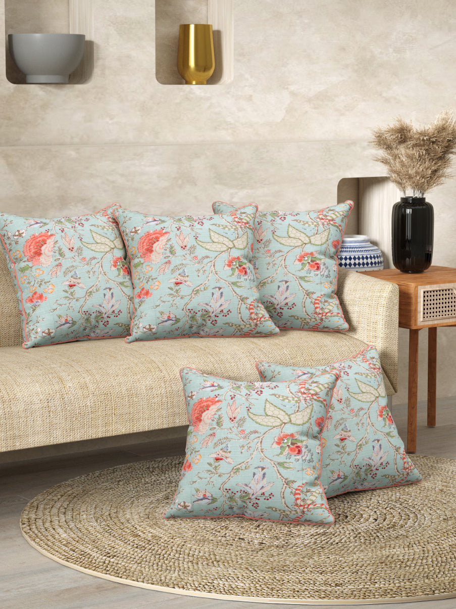 Floral Printed Cushion Covers Set