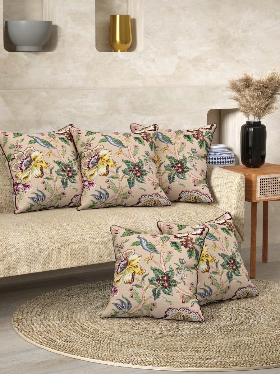 Floral Printed Cushion Covers Set