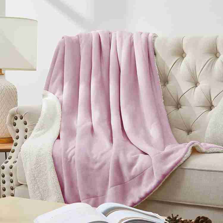 Cozy Reversible Fleece Throw Blanket