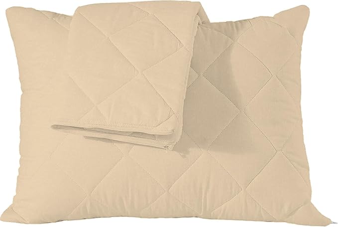 Solid Cotton Pillow Cover with Zipper Closure