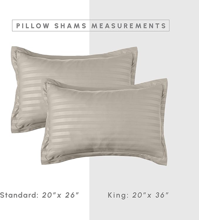 Solid Striped Cotton Beding Set