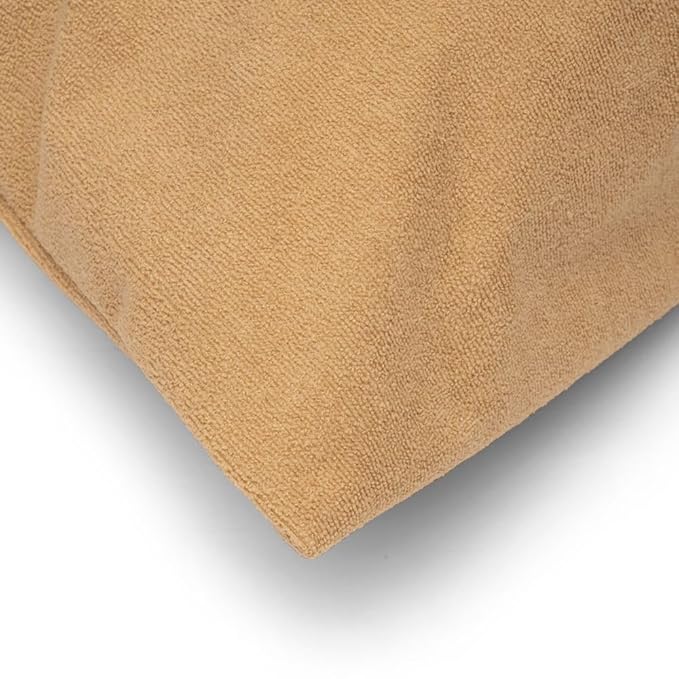 Solid Cotton Pillow Cover with Zipper Closure