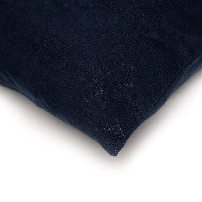 Solid Cotton Pillow Cover with Zipper Closure