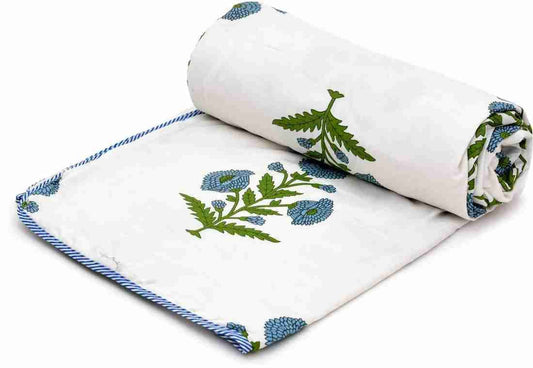 Hand Block Printed Cotton Jaipuri Dohar