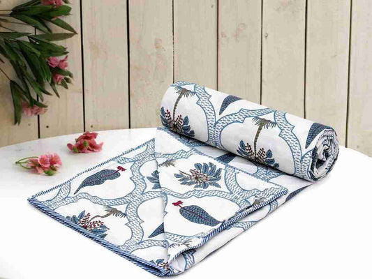 Hand Block Printed Cotton Jaipuri Dohar