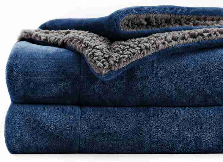 Cozy Reversible Fleece Throw Blanket