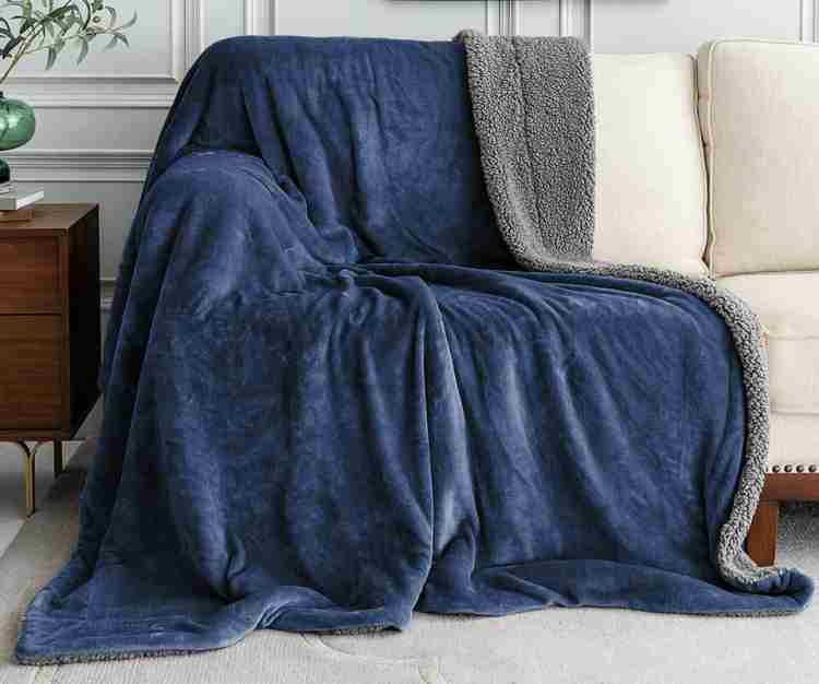 Cozy Reversible Fleece Throw Blanket