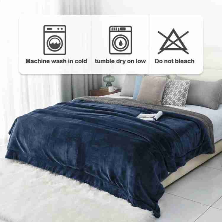 Cozy Reversible Fleece Throw Blanket