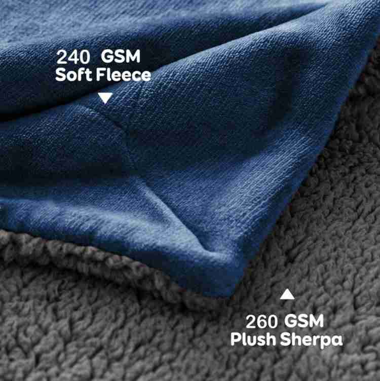Cozy Reversible Fleece Throw Blanket
