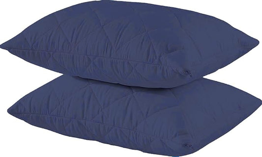 Solid Cotton Pillow Cover with Zipper Closure