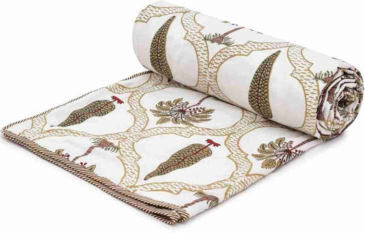 Hand Block Printed Cotton Jaipuri Dohar