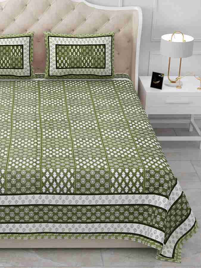 Cotton Printed  Bed Sheet with 2 Pillow Covers