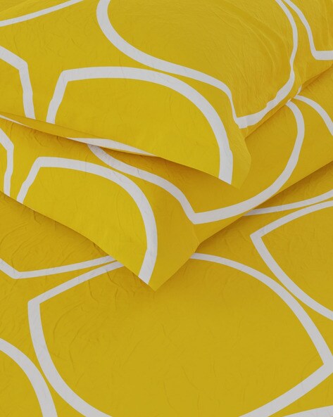 Floral Printed Cotton Bed Sheet with 2 Pillow Covers