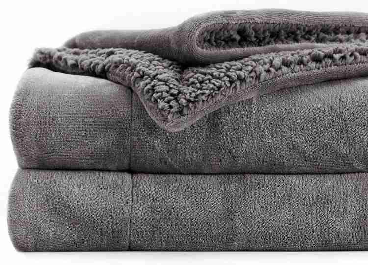 Cozy Reversible Fleece Throw Blanket