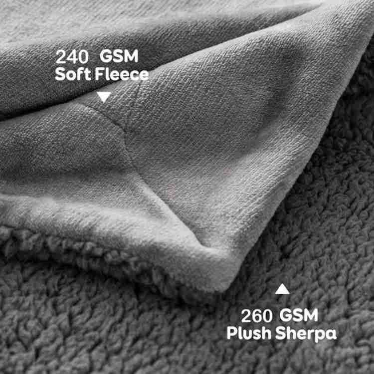 Cozy Reversible Fleece Throw Blanket