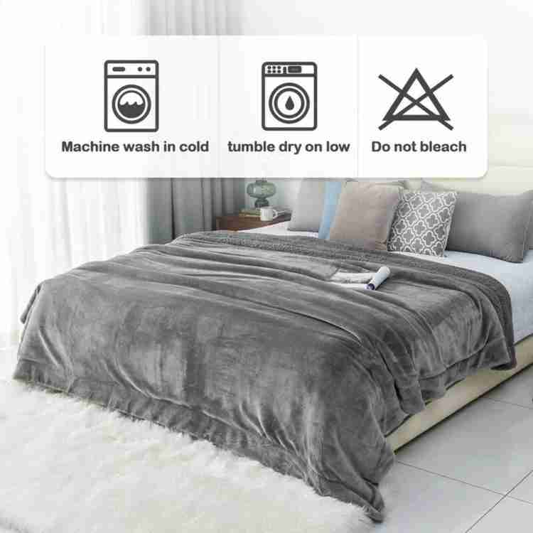 Cozy Reversible Fleece Throw Blanket