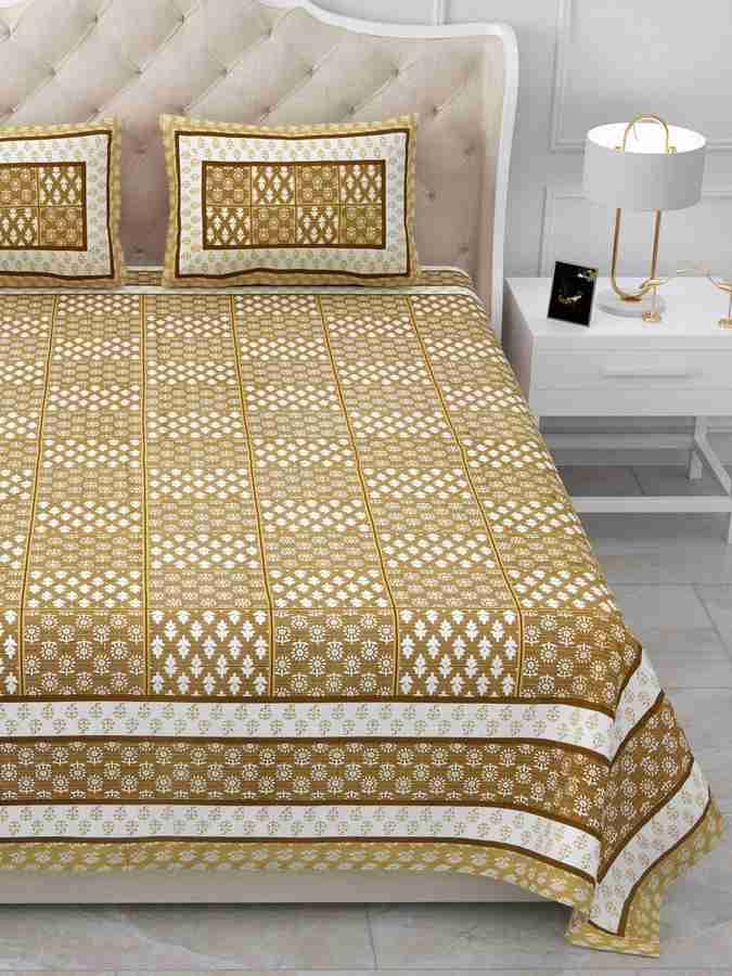 Cotton Printed  Bed Sheet with 2 Pillow Covers