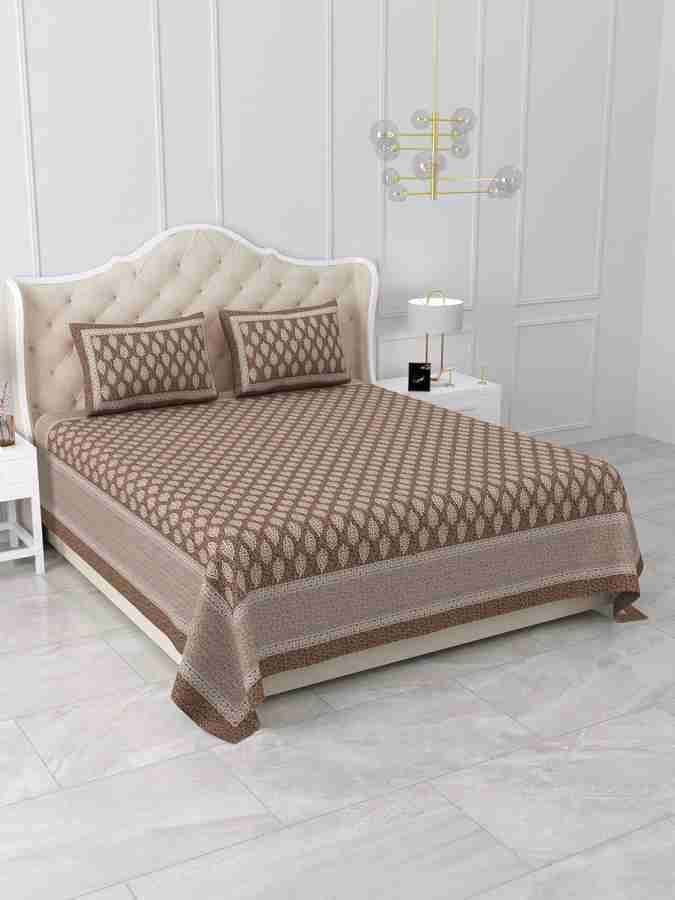 Cotton Printed  Bed Sheet with 2 Pillow Covers
